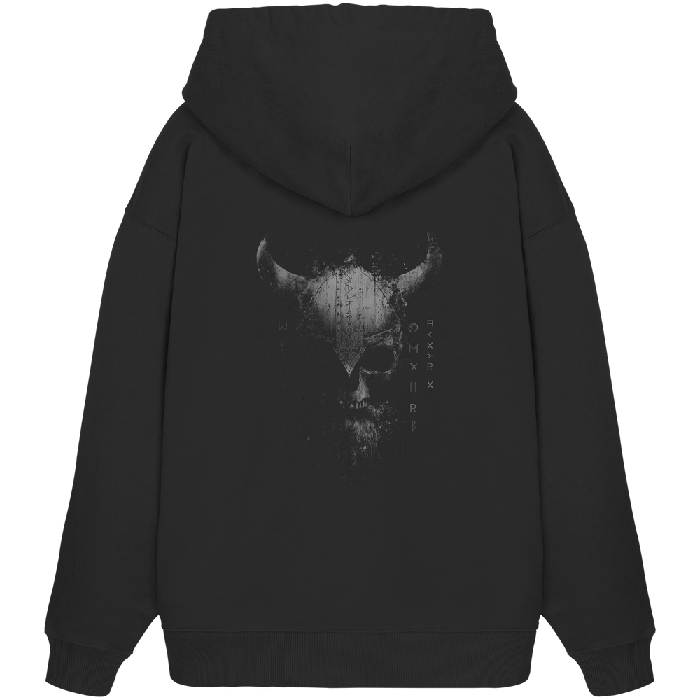 Draugr Helm - Organic Oversize Hoodie – Bild 4