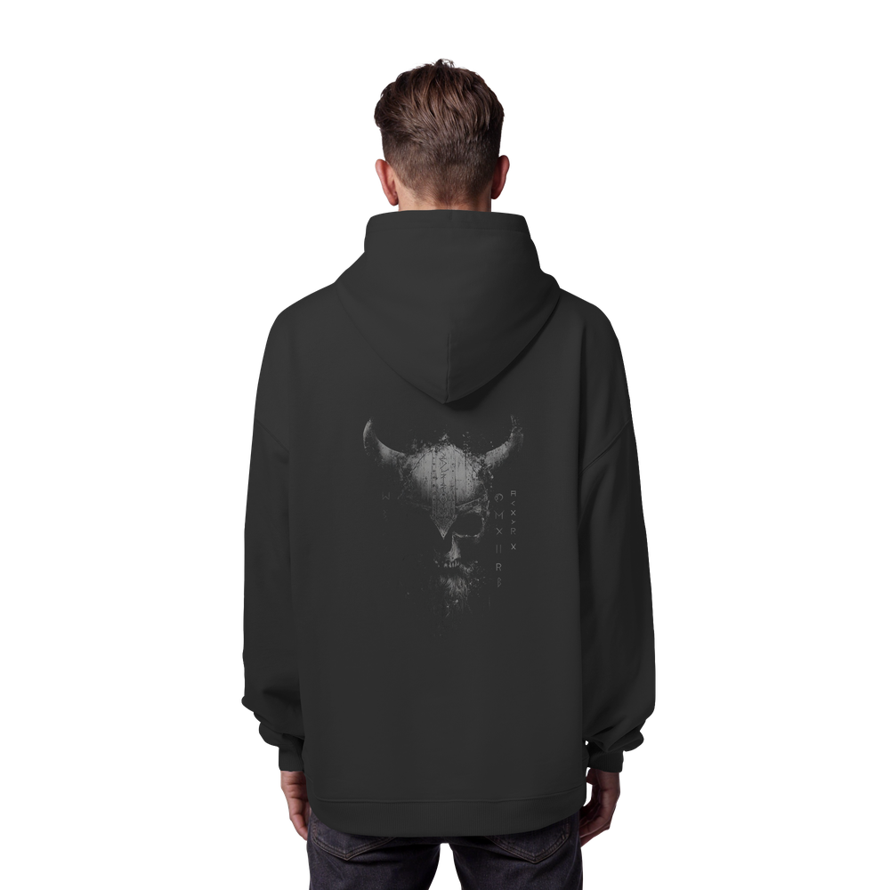 Draugr Helm - Organic Oversize Hoodie – Bild 6